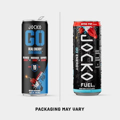 Detalle de la lata Jocko Fuel GO mostrando textura y acabado, apariencia premium y práctica