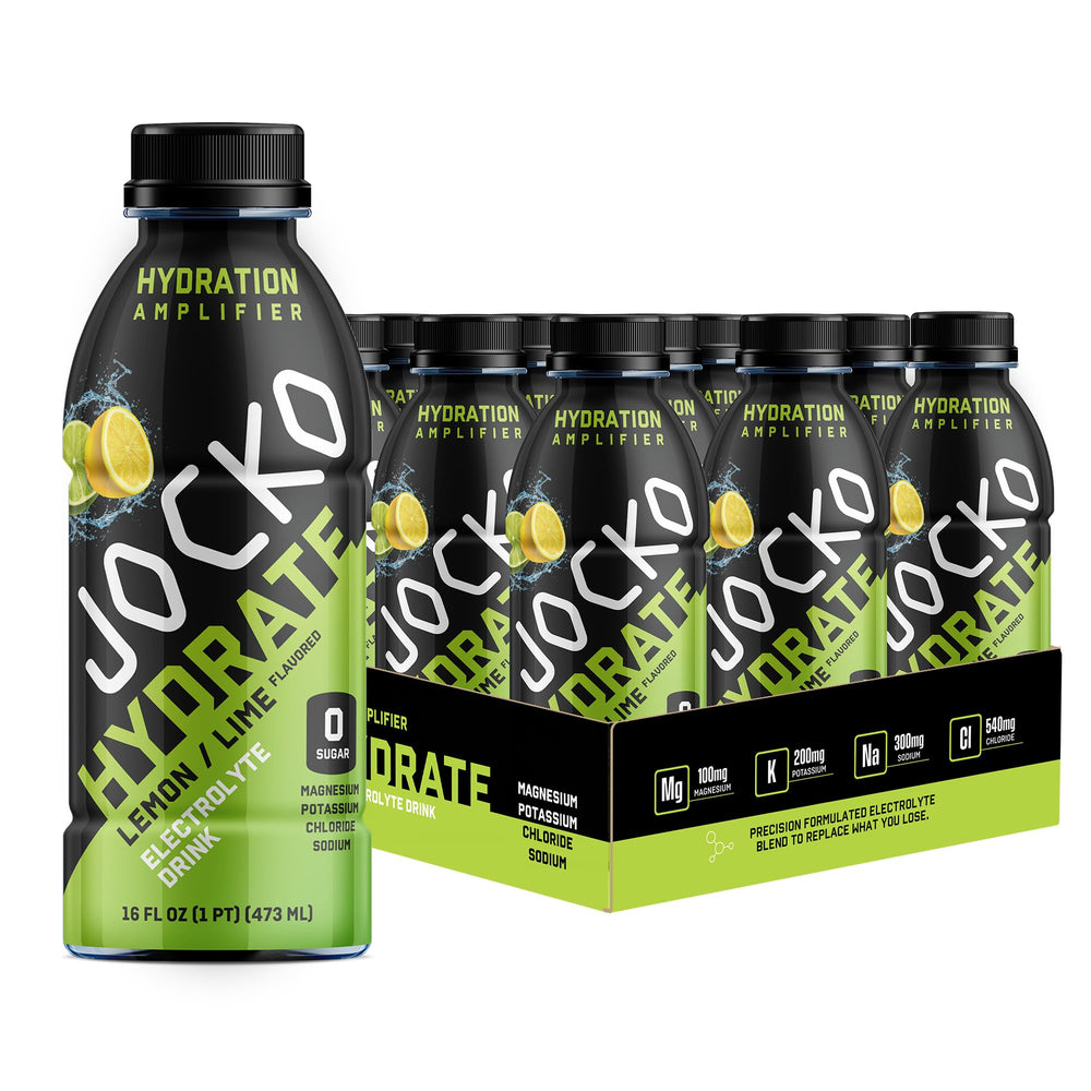 Jocko Fuel frente del envase mostrando bebida y beneficio rehidratación rápida