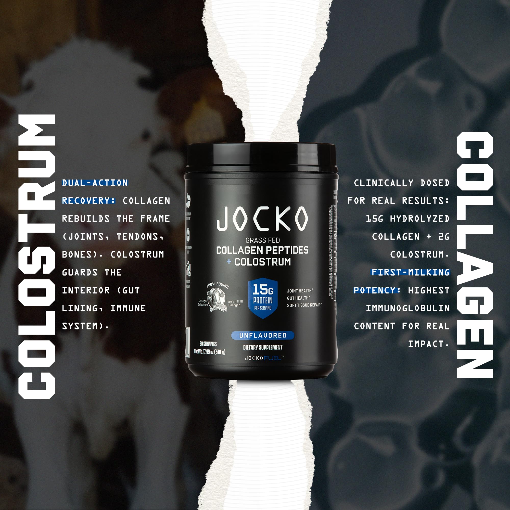 Jocko Fuel junto a mancuernas, diseño para atletas activos