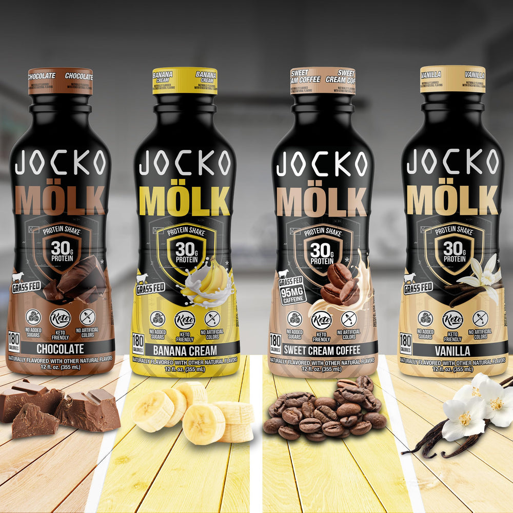 Jocko Fuel Mölk en escena lifestyle con equipo deportivo, opción funcional diaria