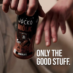 Jocko Fuel Mölk tomado después de ejercicio, recuperación práctica y rápida