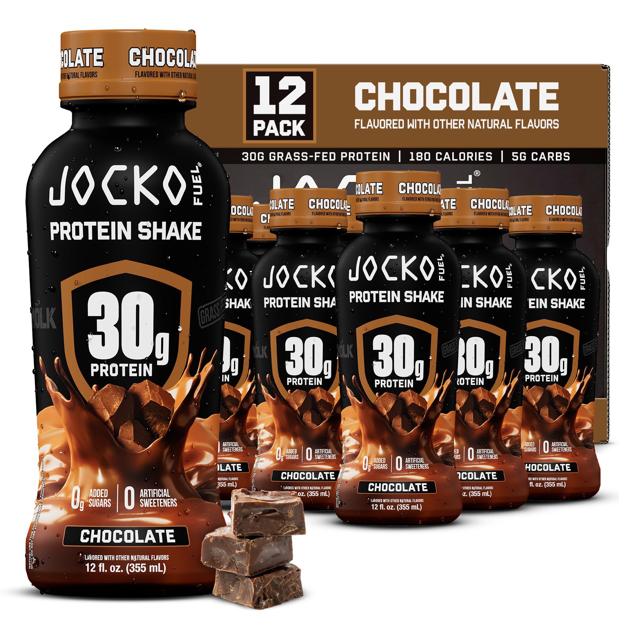 Jocko Fuel Mölk frente del envase chocolate, presentación clara y lista para beber