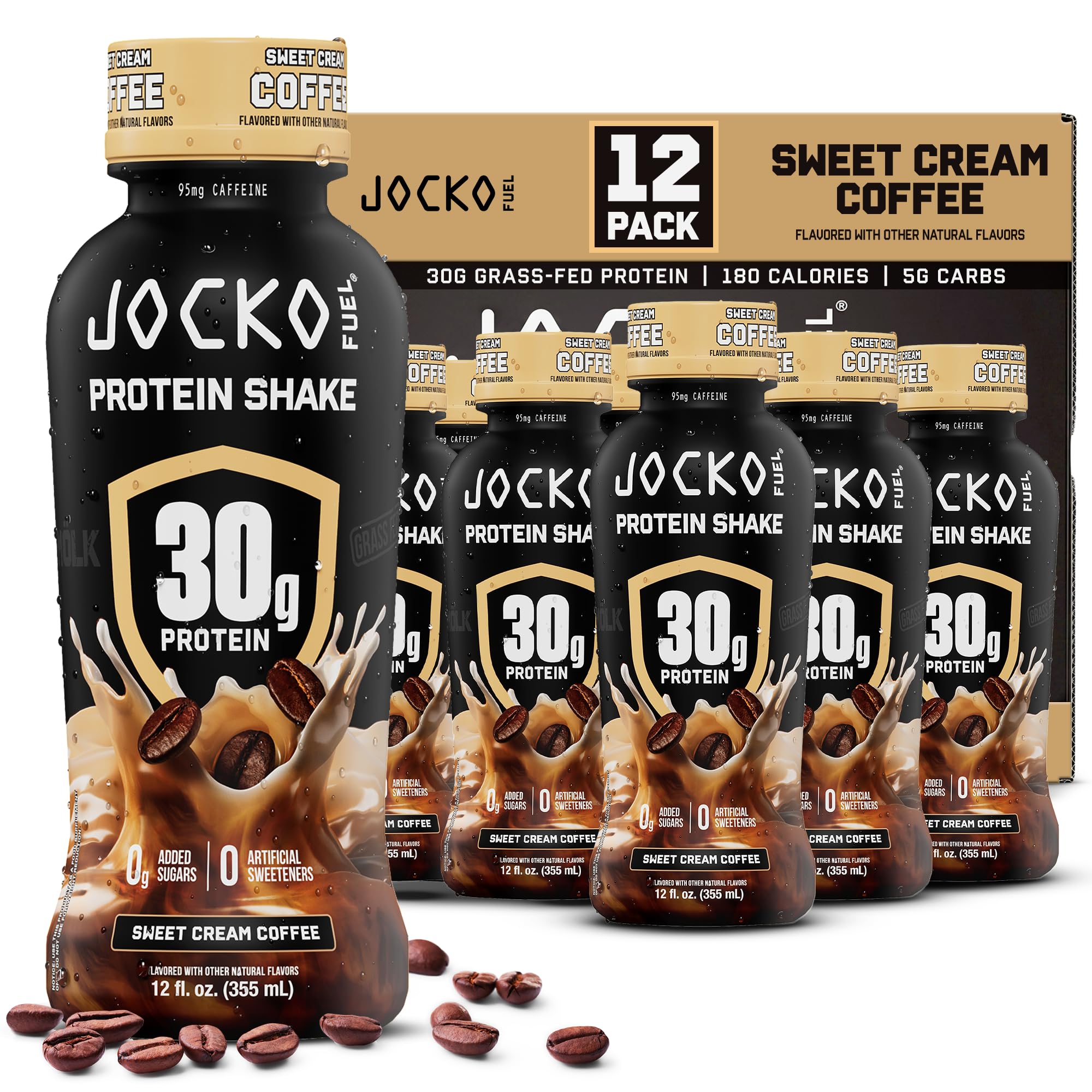 Jocko Fuel Mölk frontal mostrando el envase y beneficio proteico rápido