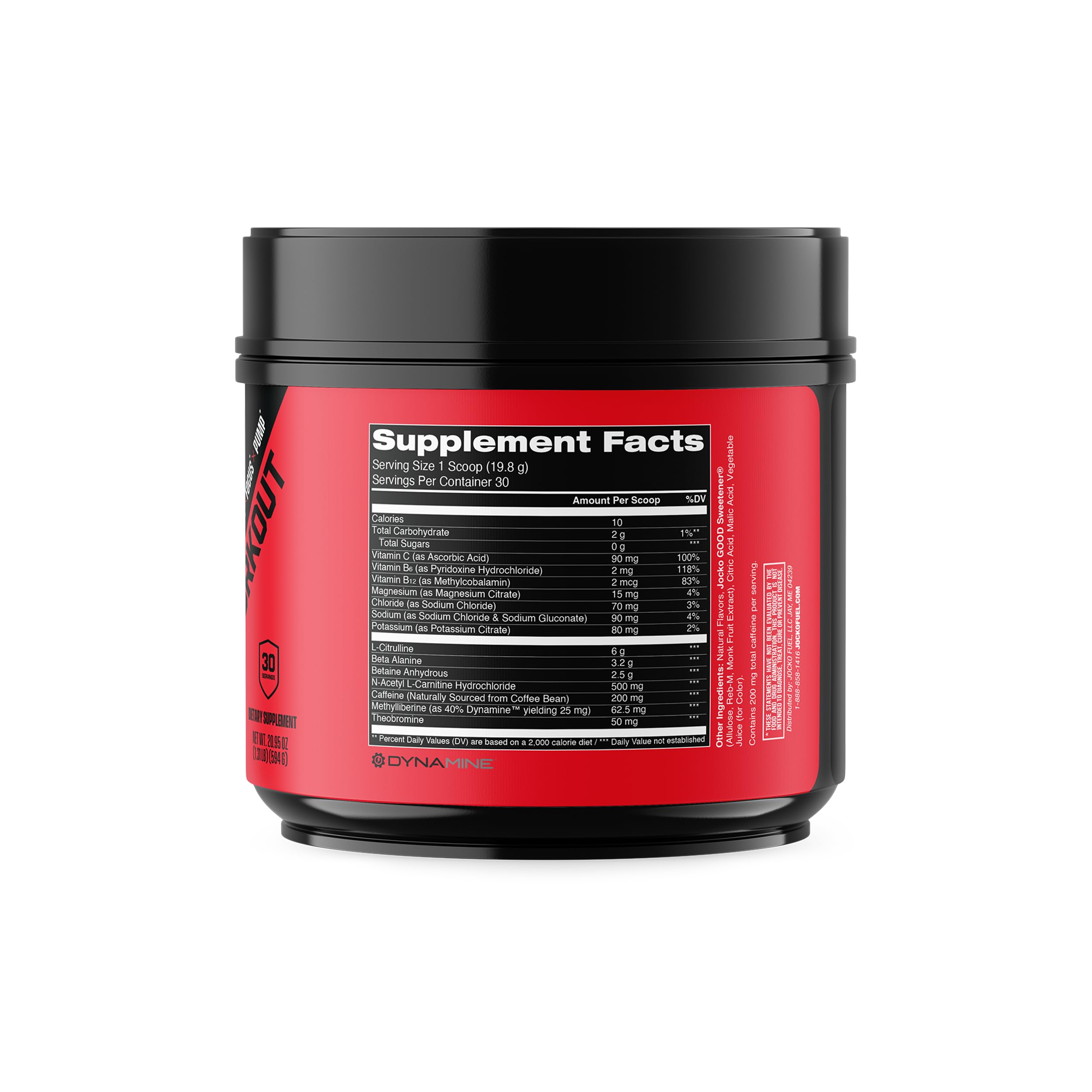 Jocko Fuel polvo textura en primer plano para mezcla rápida y uniforme