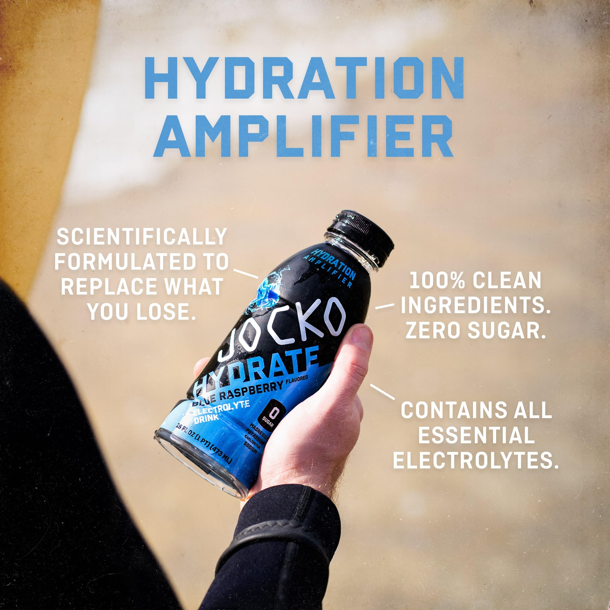 Jocko Fuel tabla nutricional en primer plano demostrando limpieza de ingredientes