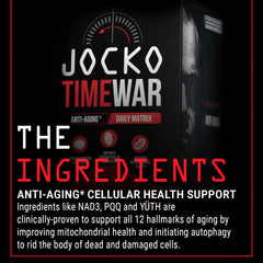 Jocko Fuel Time War textura del polvo en primer plano que sugiere mezcla simple