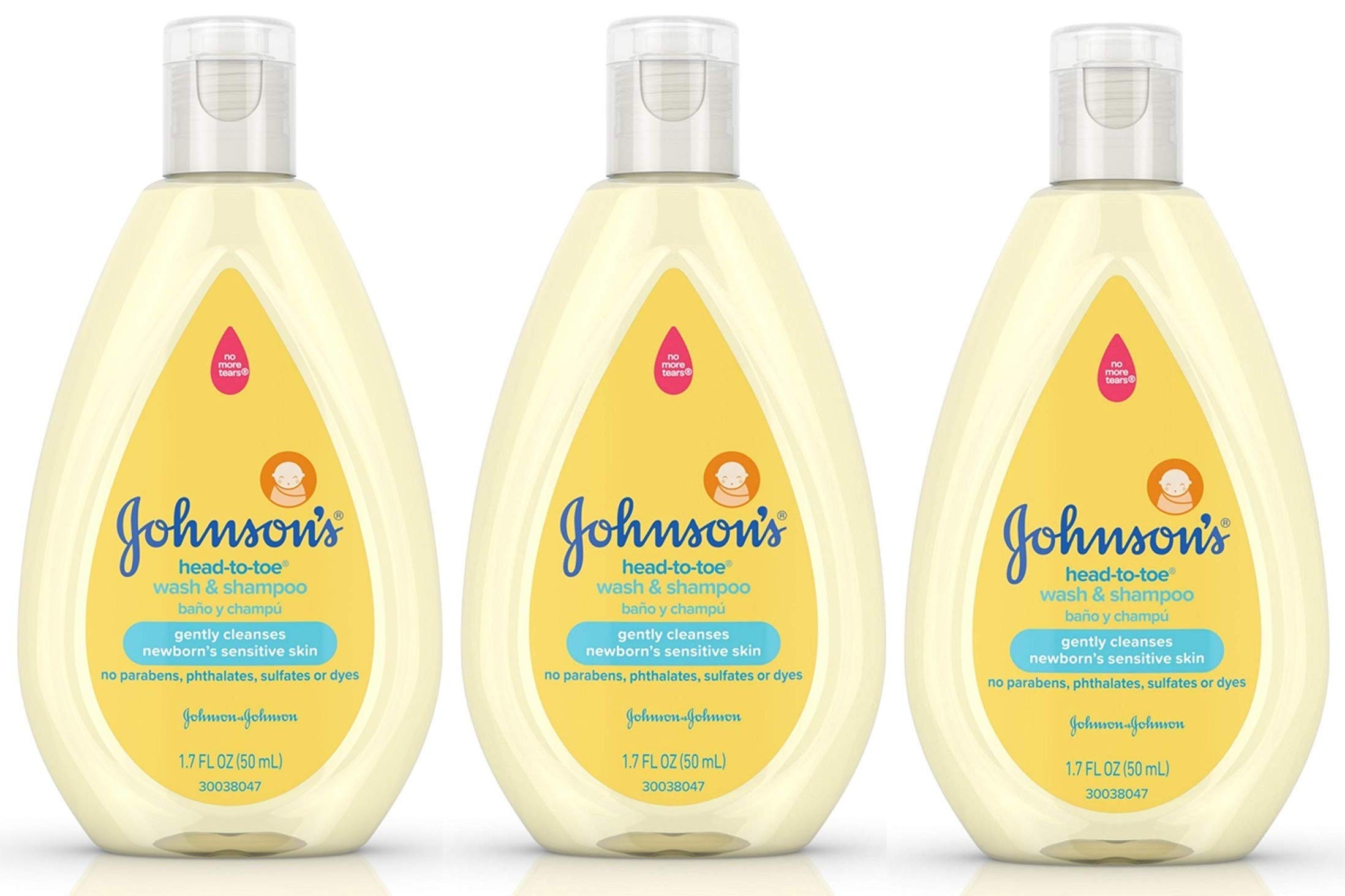 Johnson's frontal del envase mostrando etiqueta clara y confianza