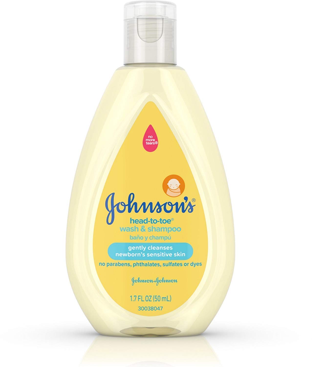 Johnson's textura del gel demostrando suavidad y fácil enjuague