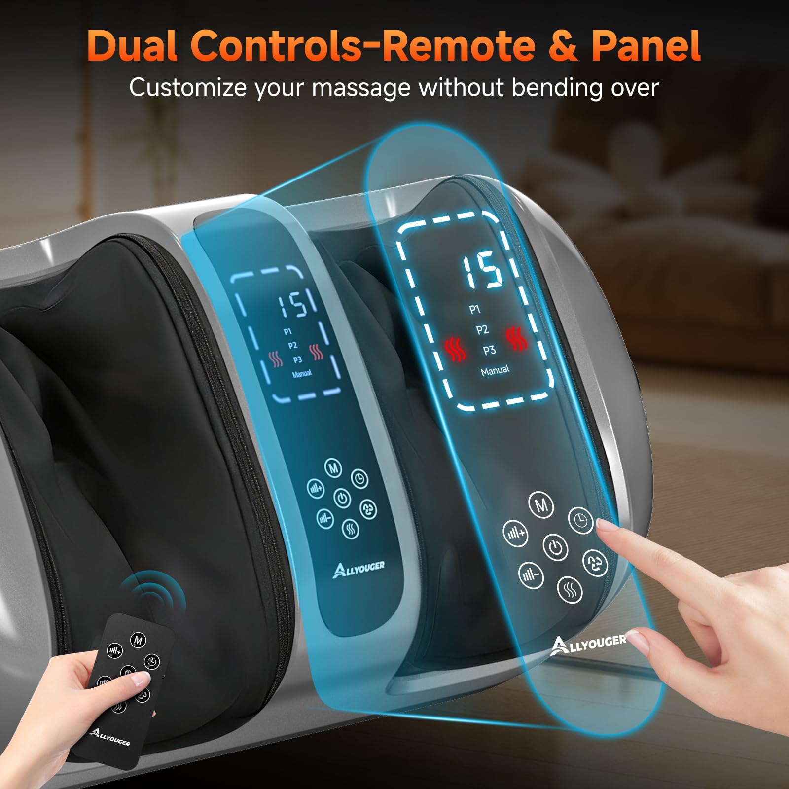 Jokupey pantalla LCD y mando inalámbrico para control fácil y personalizado