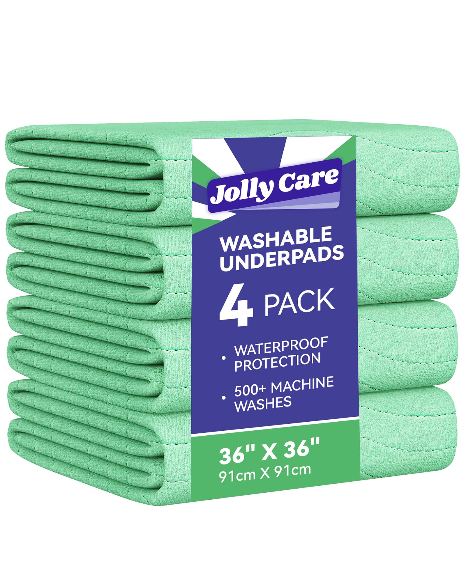 Jolly Care empaque frontal mostrando cuatro almohadillas y beneficios