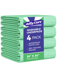 Jolly Care empaque frontal mostrando cuatro almohadillas y beneficios