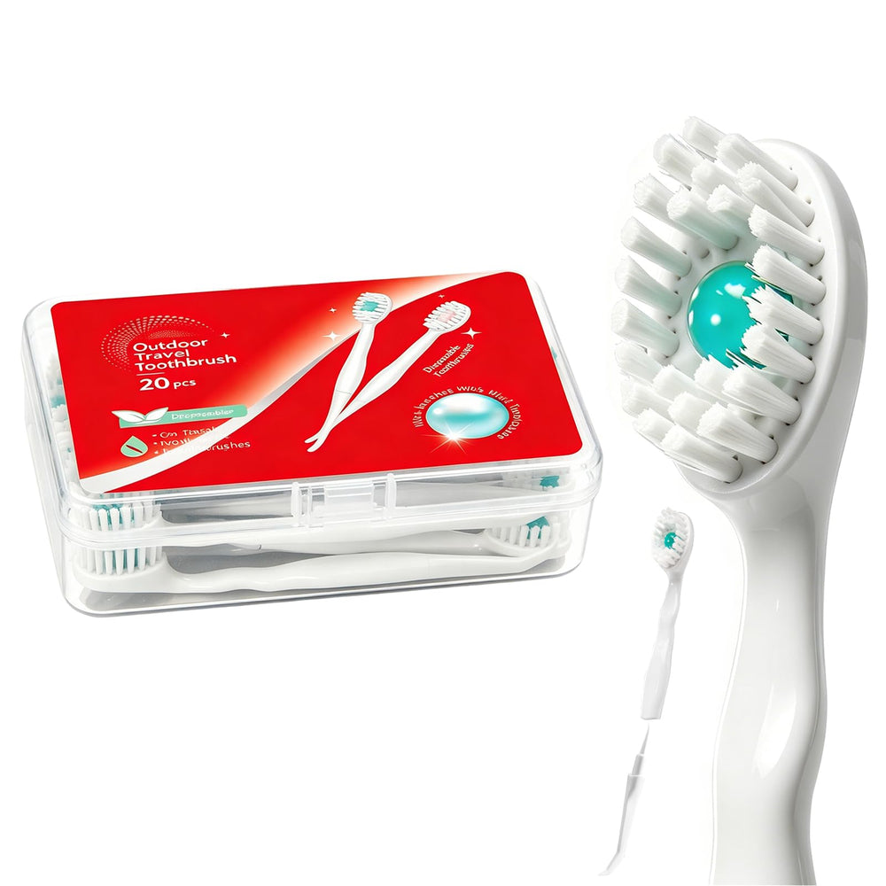 JOUGE cepillo frontal mostrando cerdas y pasta para limpieza rápida