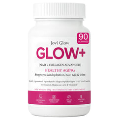 Jovi Glow envase frontal mostrando gominolas y presentación atractiva