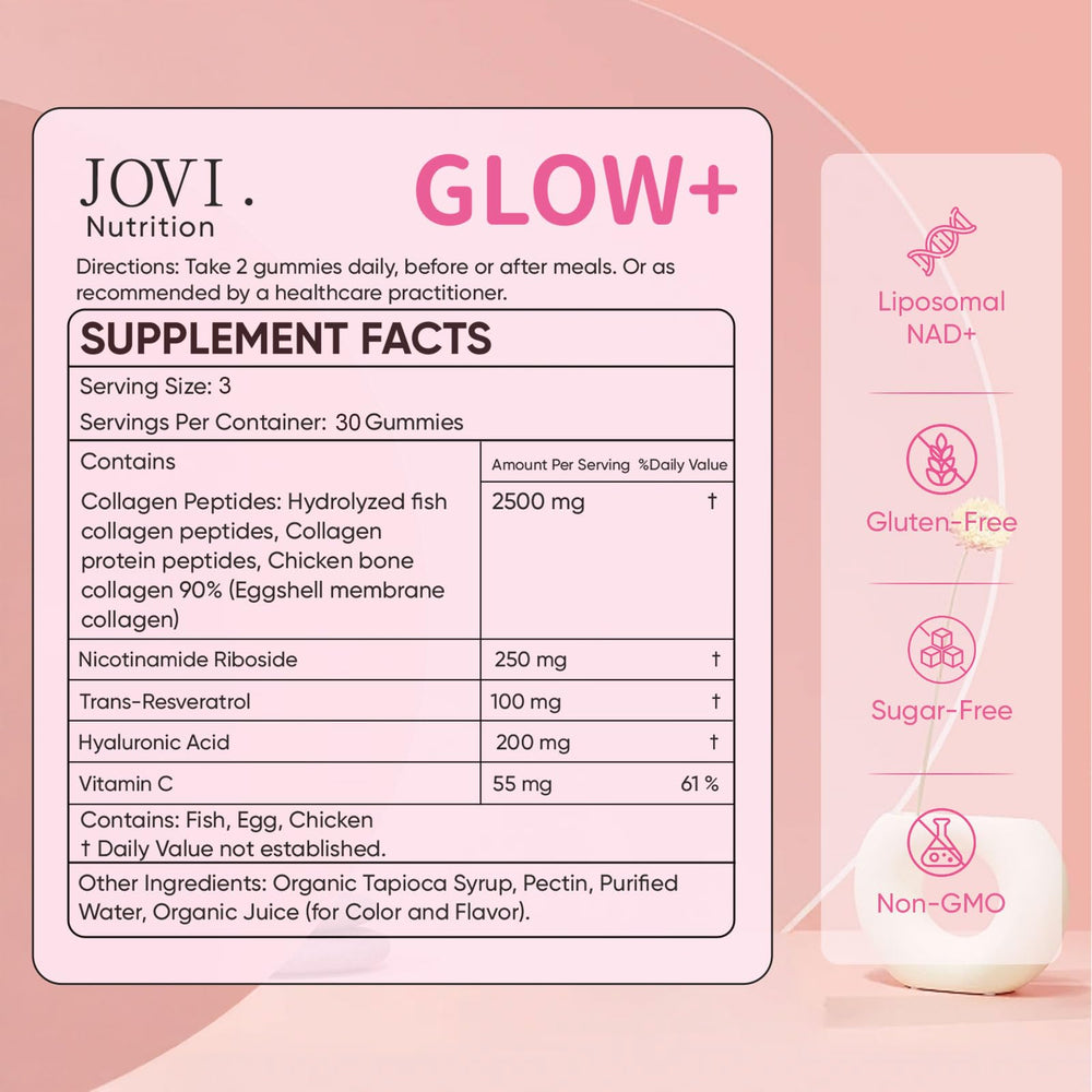 JOVI NUTRITION comparación de tamaño del frasco de 90 unidades para planificación