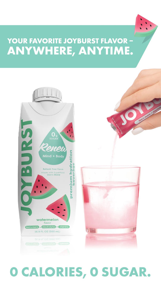 JOYBURST polvo textura en primer plano que facilita disolución rápida