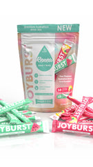 JOYBURST uso en gimnasio con botella para recuperación post-entreno