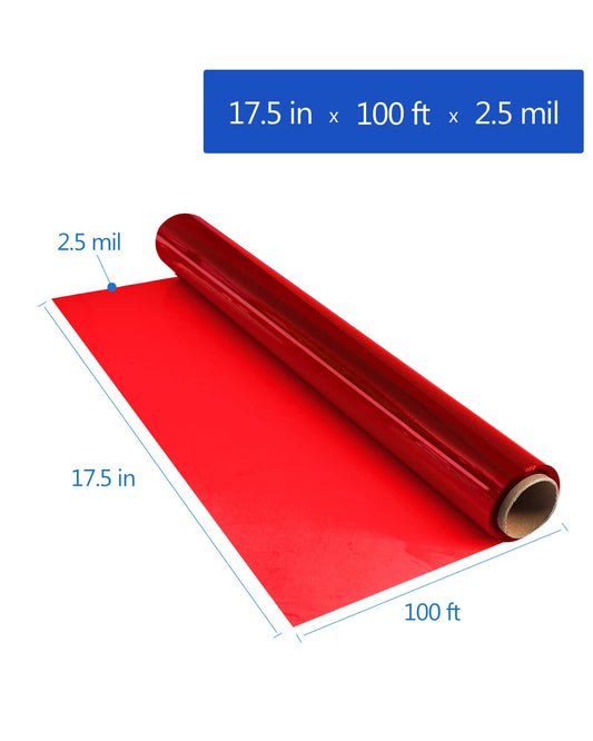 JOYIT textura del celofán rojo grosor 2.5 mil detalle resistente