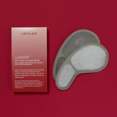 Joylux coldHER colocación en sujetador para alivio discreto y cómodo