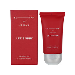 Joylux LET’S SPIN envase frontal mostrando diseño y tamaño portátil