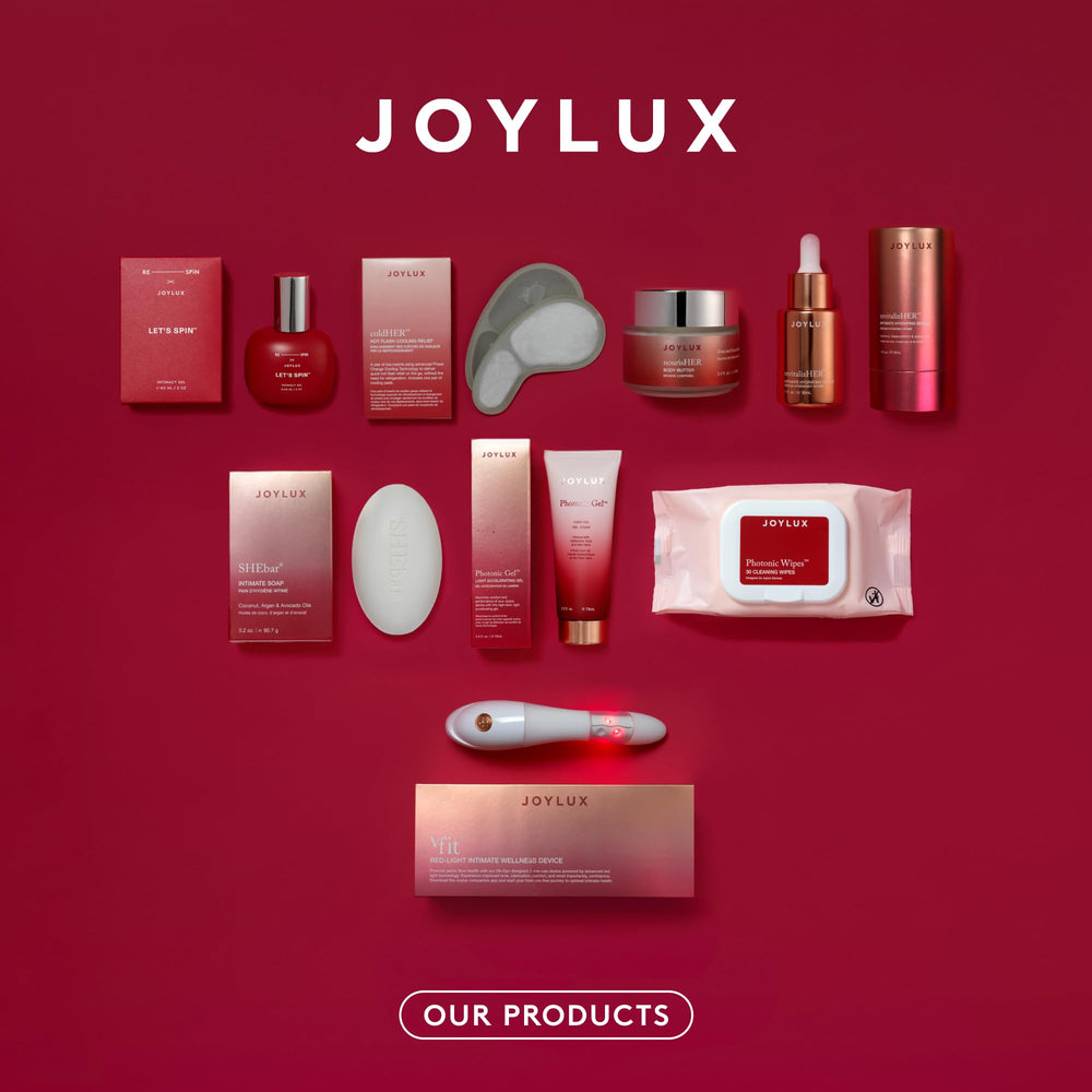 Joylux SHEbar etiqueta con ingredientes limpios y beneficios visibles