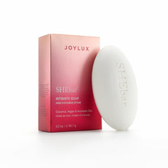 Joylux SHEbar frontal del empaque mostrando el diseño y facilidad de uso