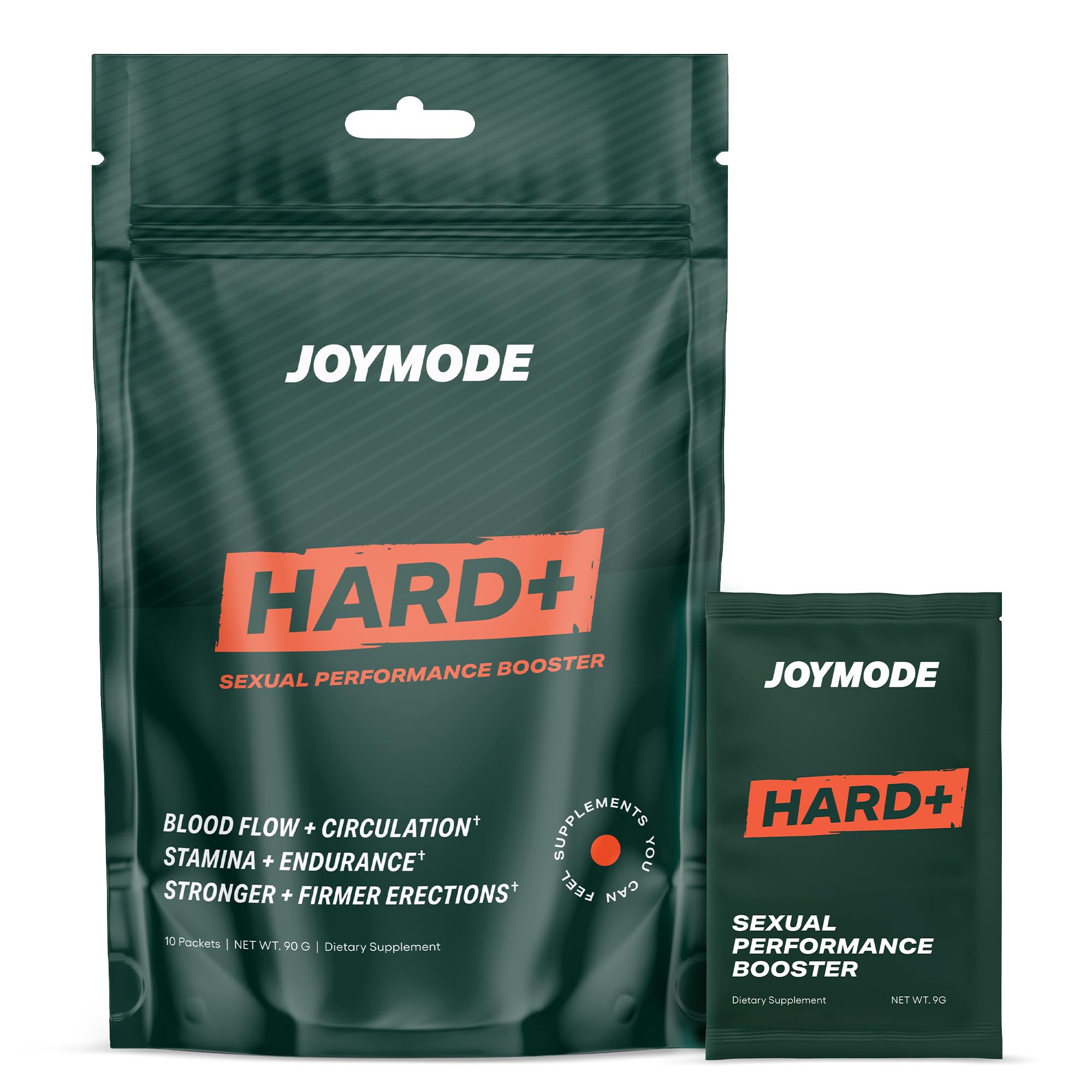 JOYMODE Hard+ vista frontal del paquete con enfoque en presentación y confianza