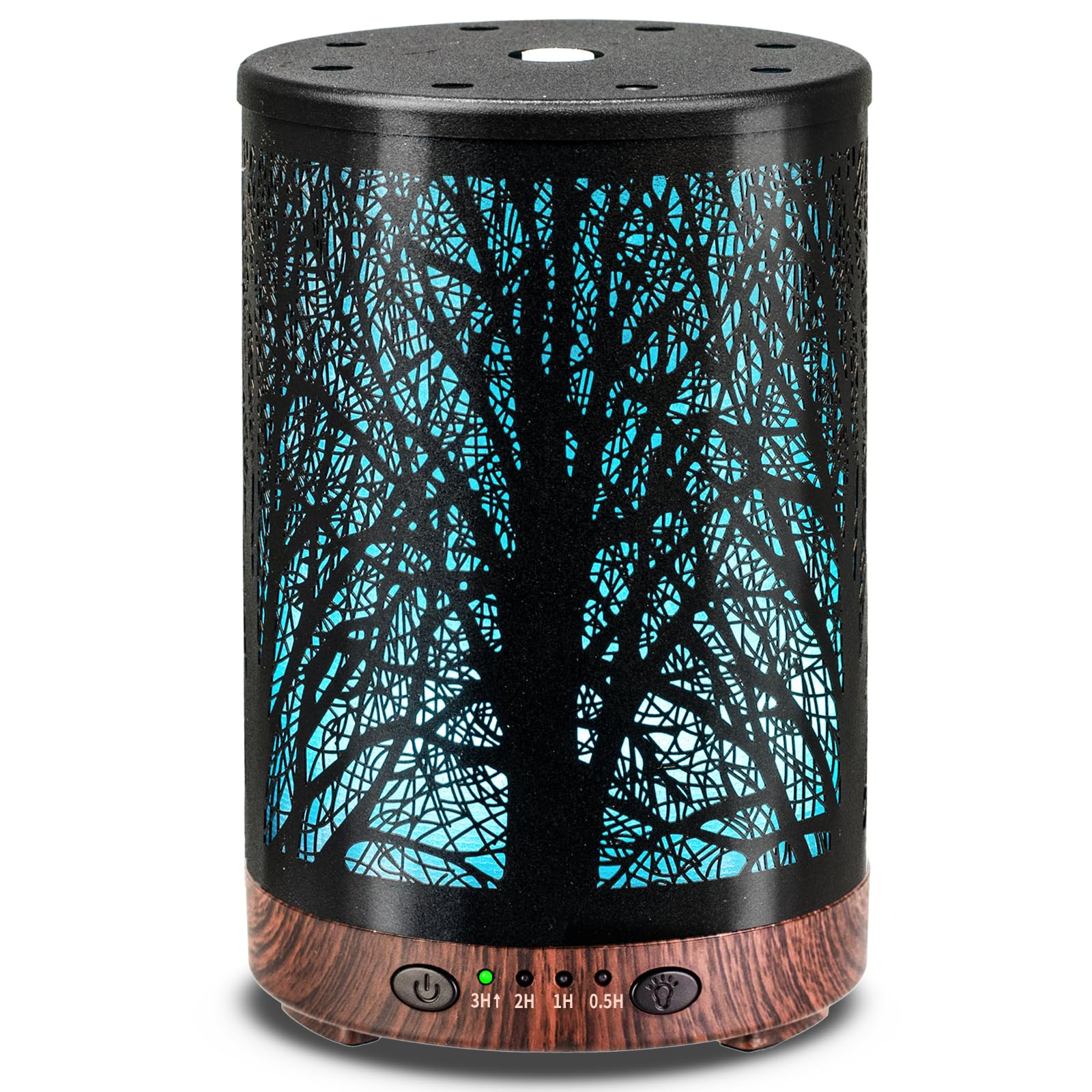JOYOLO difusor frontal metálico con diseño árbol, aporta aroma y estilo