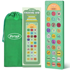 Joyreal frente del dispositivo mostrando 23 botones y diseño claro para comunicación