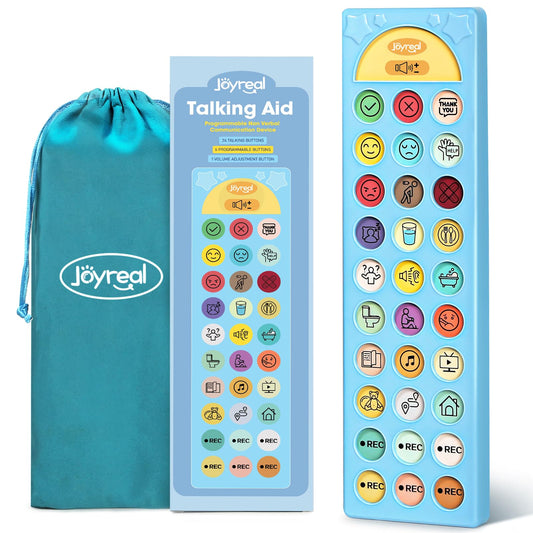 Joyreal frontal del dispositivo muestra botones claros y accesibles