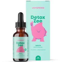 joyspring envase frontal DetoxZee Kids mostrando aspecto y tamaño, fácil identificación
