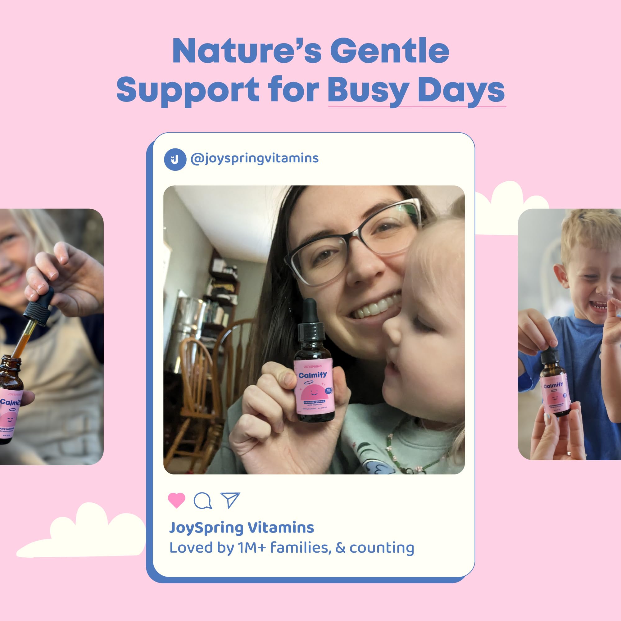 JoySpring etiqueta con instrucciones claras y beneficios para padres informados