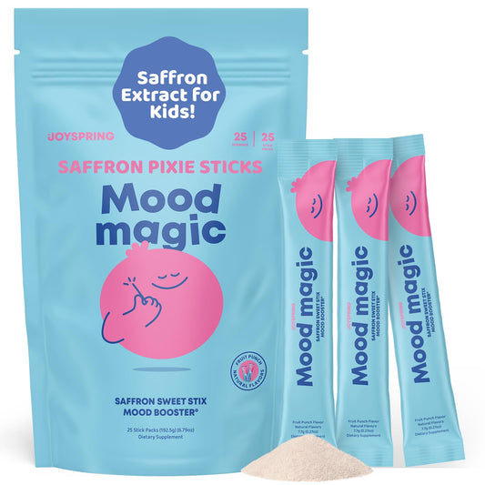 JoySpring empaque frontal Fruit Punch mostrando beneficios para niños