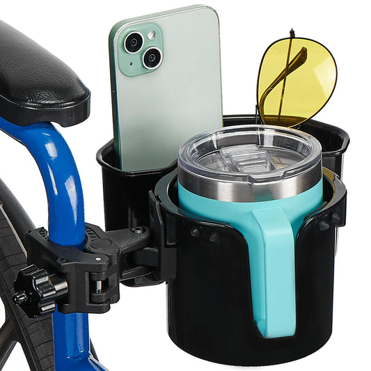 JOYTUTUS vista frontal del portavasos con caja, organiza bebidas y objetos