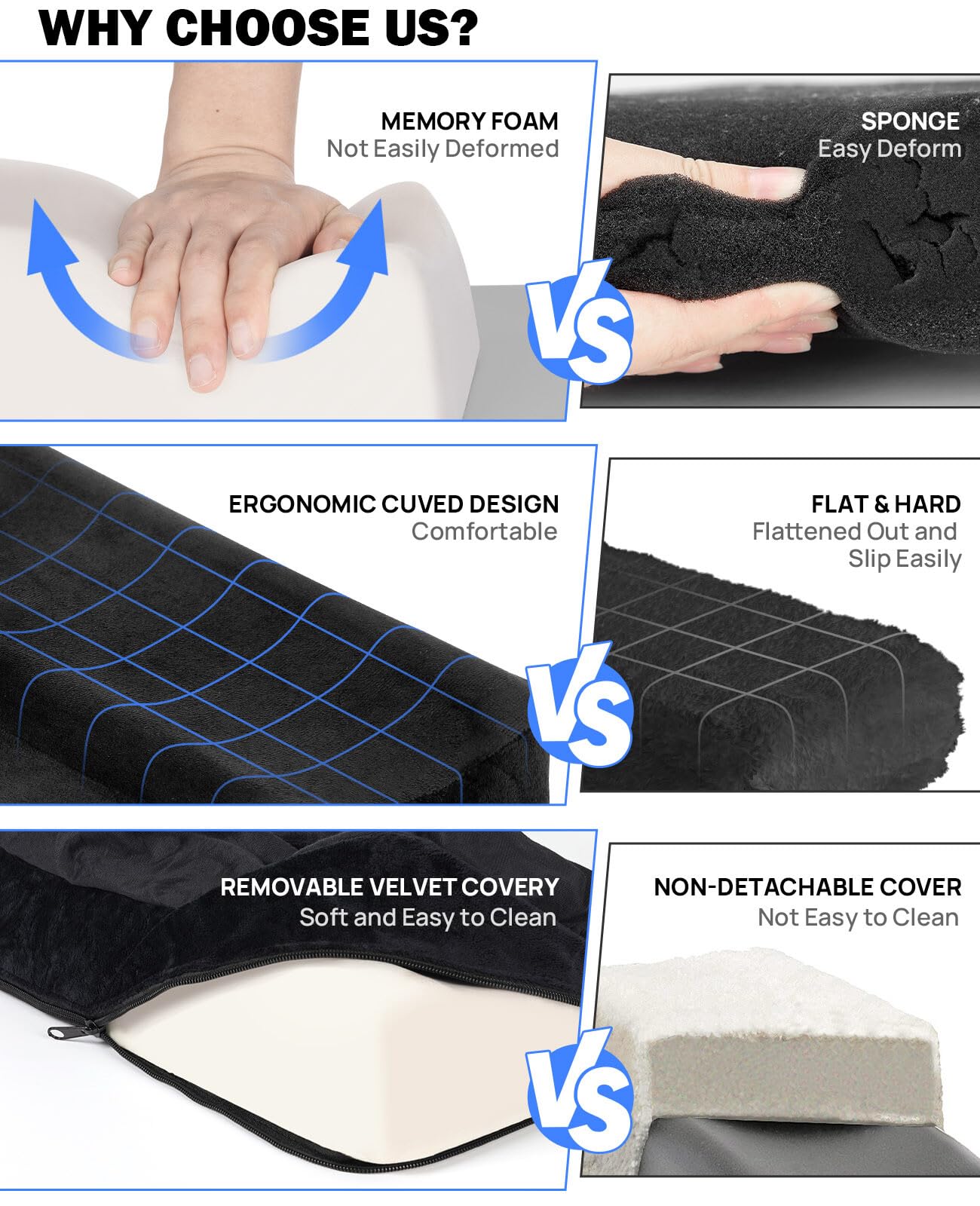 JOYTUTUS grosor de 2,36 pulgadas para mejor amortiguación