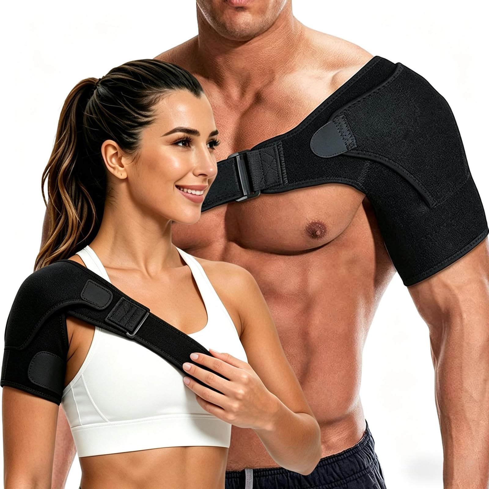 Joyun soporte frontal mostrando ajuste y alivio inmediato