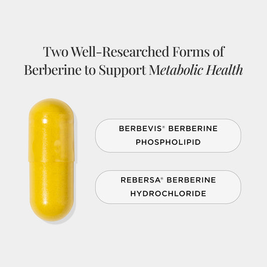 Close-up of JSHealth Berberine+ capsules for convenient vegan dose