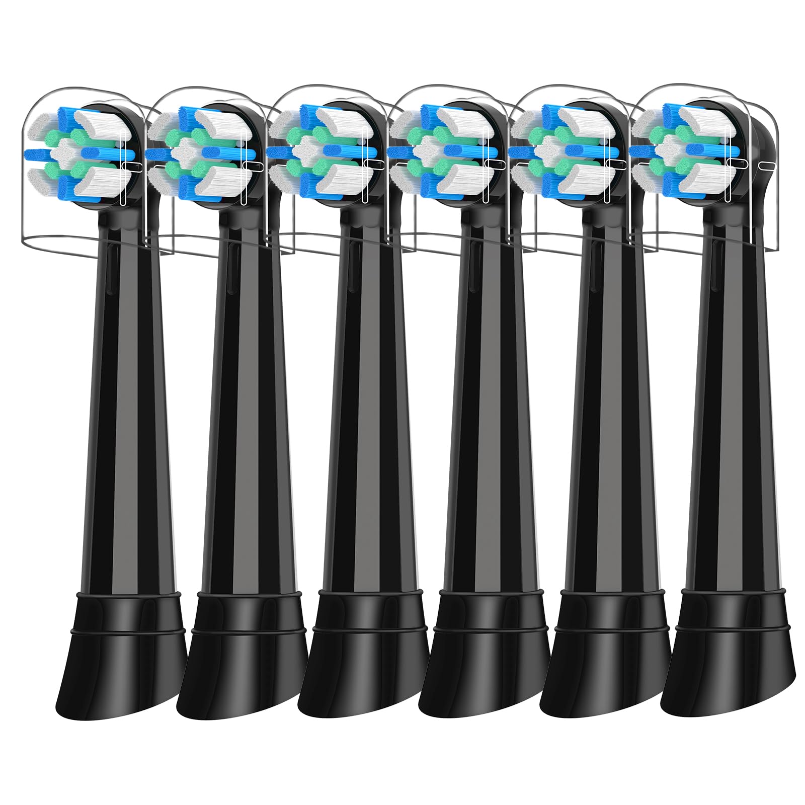 JSMIOROSE pack frontal de 6 cabezales negros, recambio eficiente