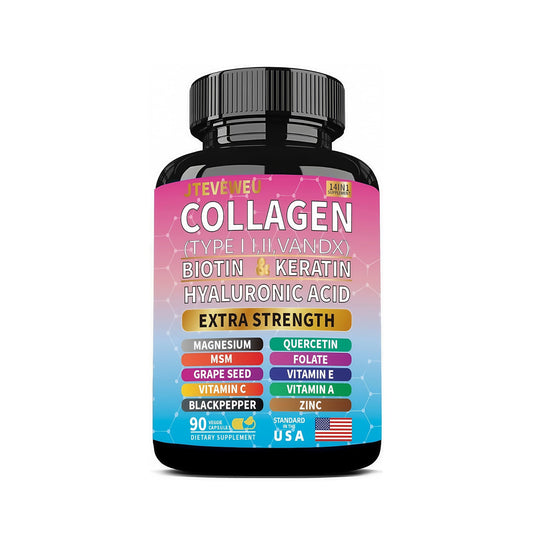 JTEVEweu envase frontal mostrando 90 cápsulas y beneficio de nutrición completa