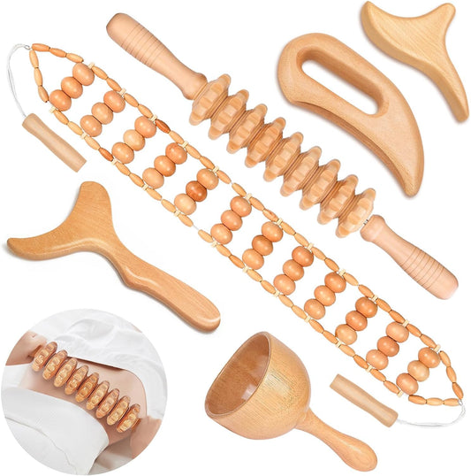 JUANWAN kit presentado para maderoterapia, muestra profesional y portabilidad