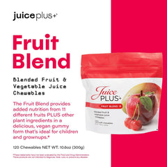 Persona sujetando gomita Juice Plus+ lista para masticar y cómoda