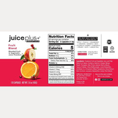 Juice Plus+ cápsula abierta mostrando contenido vegetal concentrado