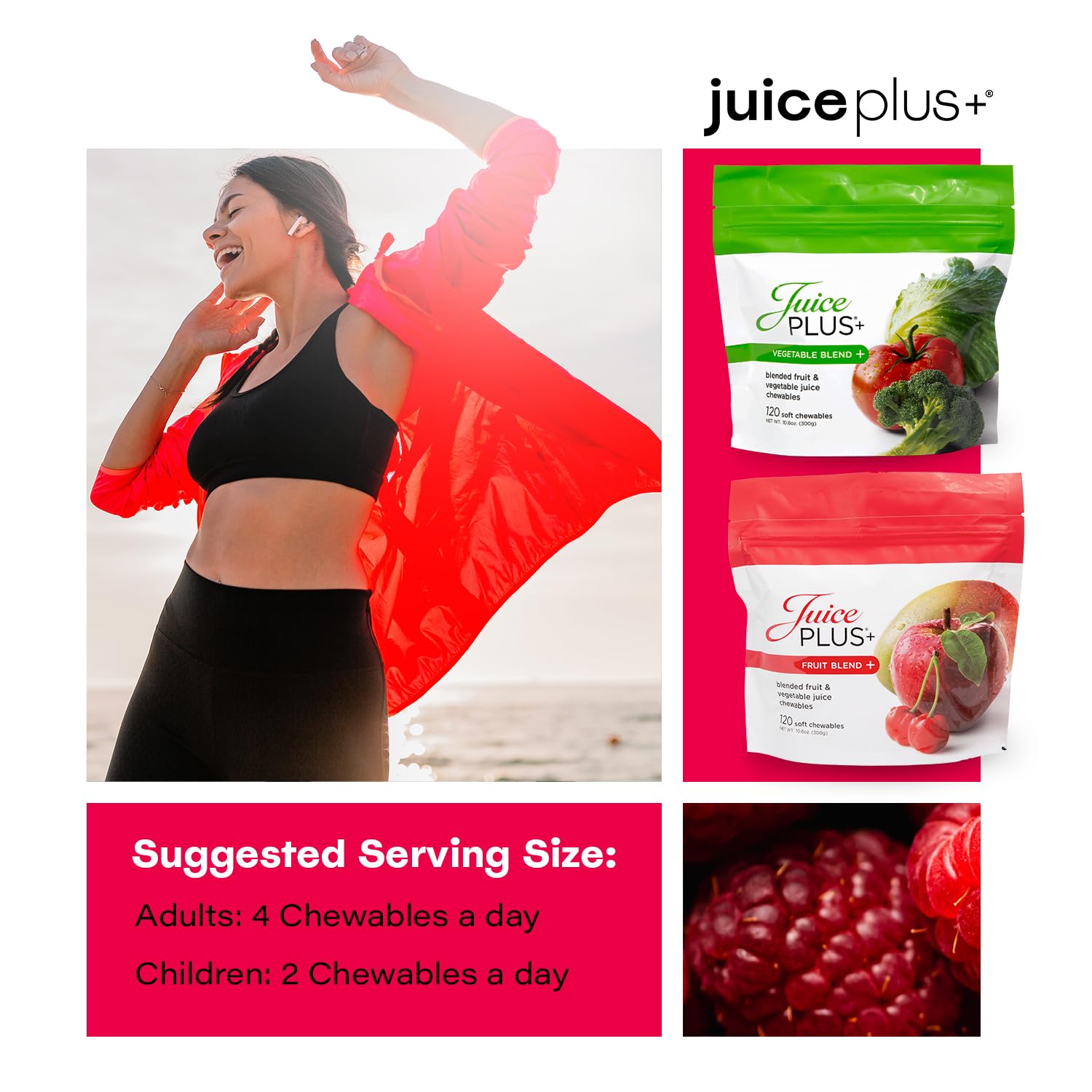 Juice Plus+ en mesa de desayuno para ilustrar incorporación a la rutina diaria