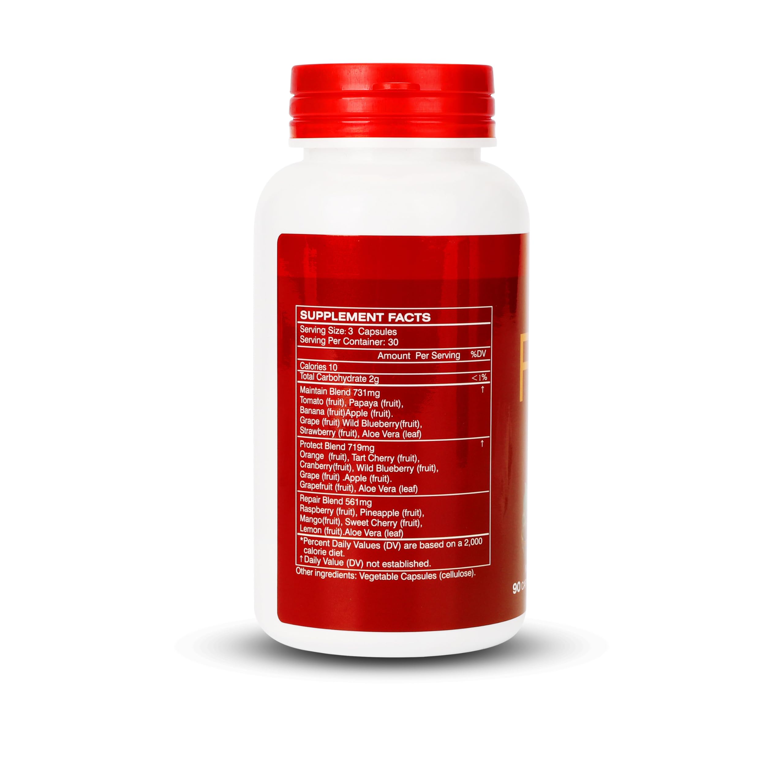 JulyDeer etiqueta nutricional detallada mostrando composiciones y dosis