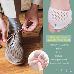 JUMPOW vista superior de la almohadilla metatarsal mostrando acolchado protector