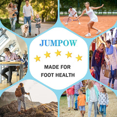 JUMPOW almohadilla en pie dentro de zapatos formales mostrando discreción y confort