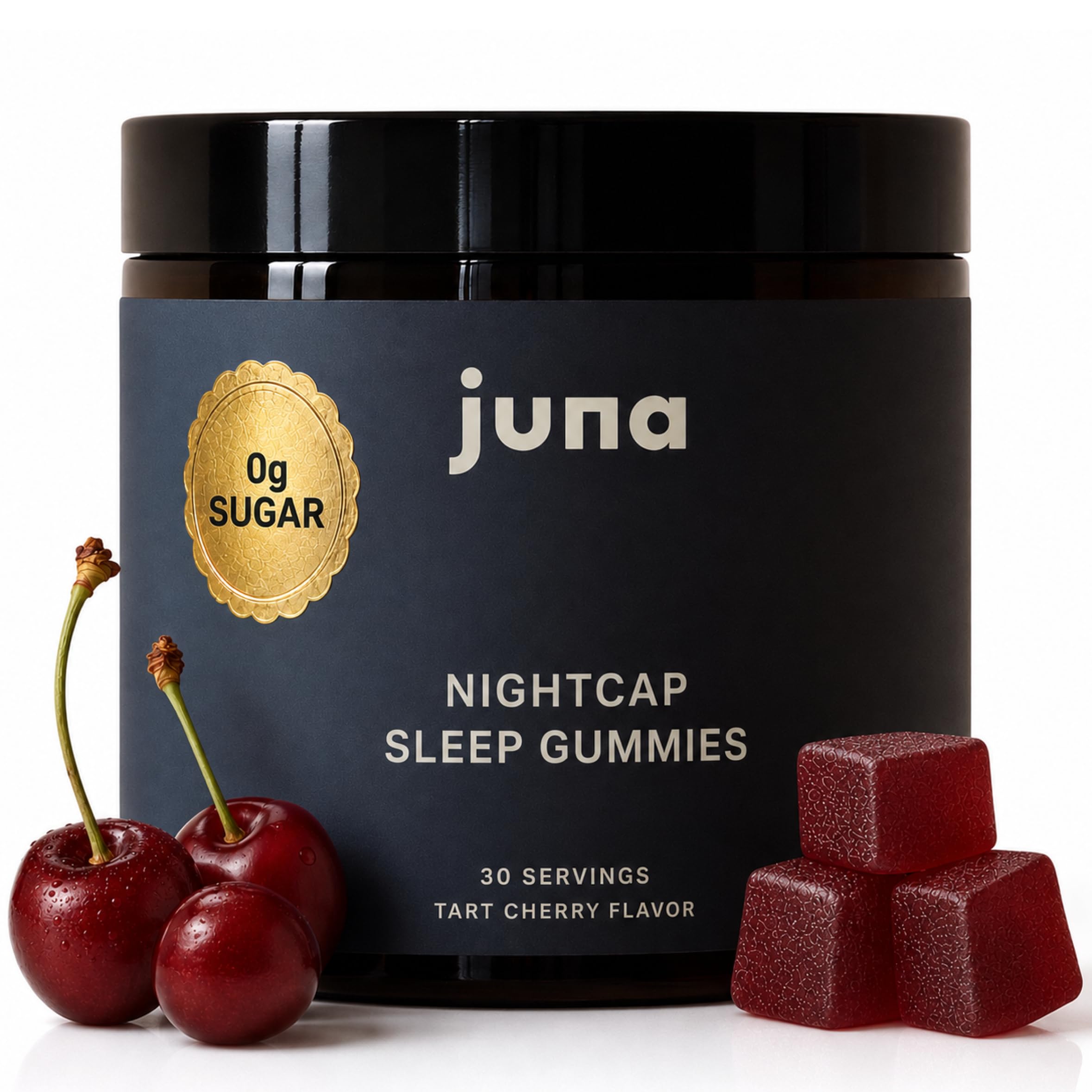 Juna Nightcap vista frontal del empaque mostrando diseño y beneficios