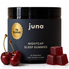 Juna Nightcap vista frontal del empaque mostrando diseño y beneficios