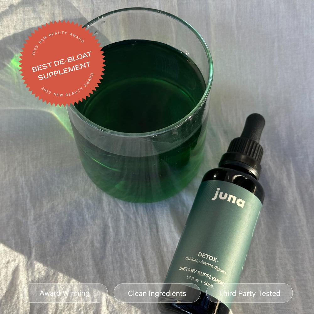 Juna gotas mezcladas en té verde, muestra versatilidad en bebidas