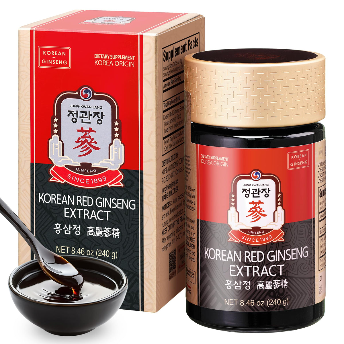 JUNG KWAN JANG envase frontal mostrando 240g y marca, aporta confianza