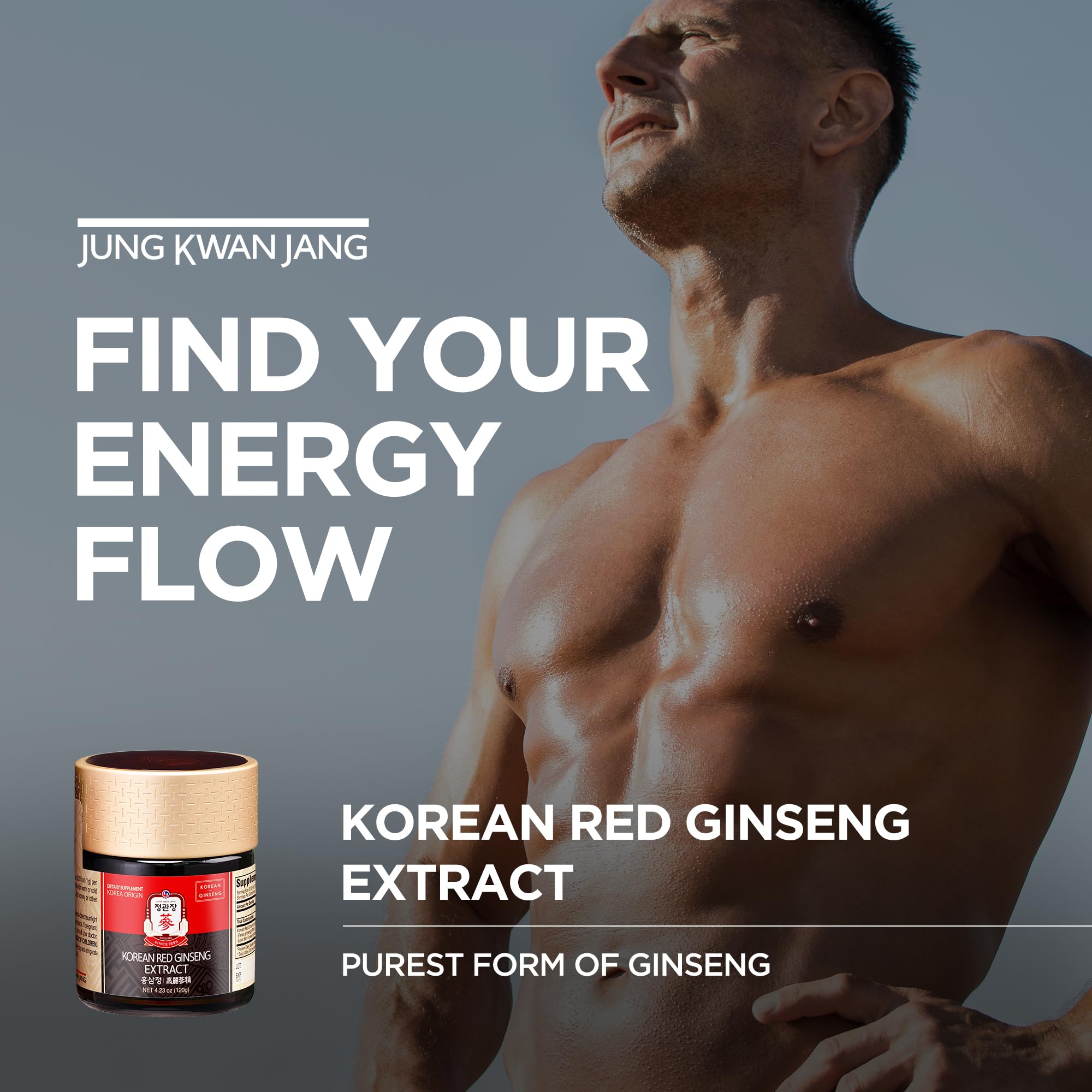 JUNG KWAN JANG textura pastosa de ginseng, detalle que muestra pureza
